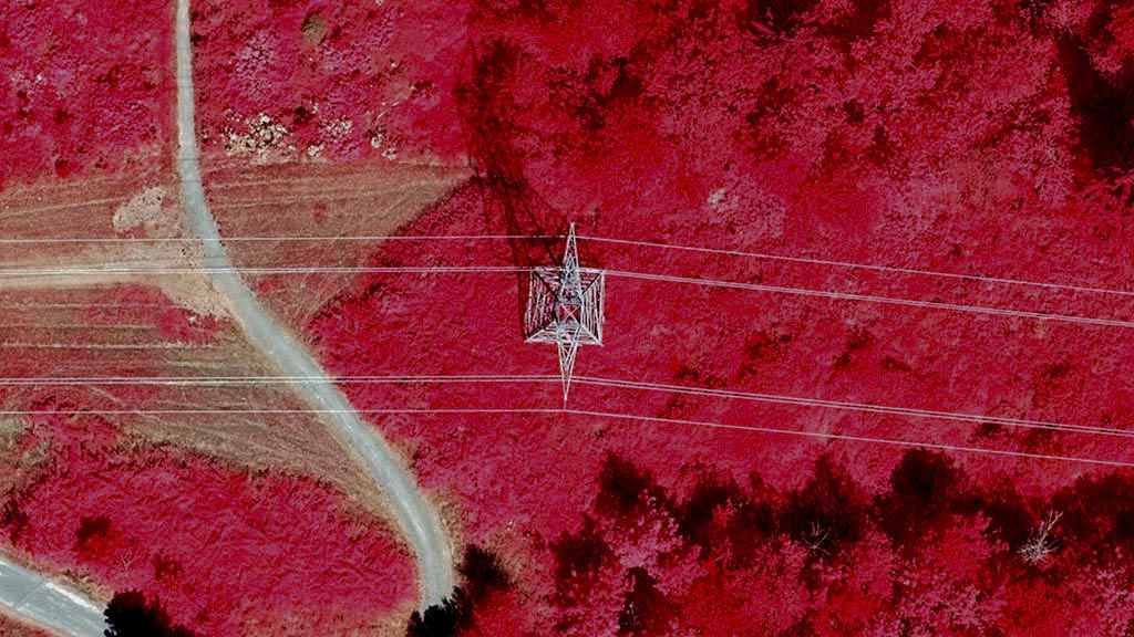 Utility Use Case, Vexcel image with power lines