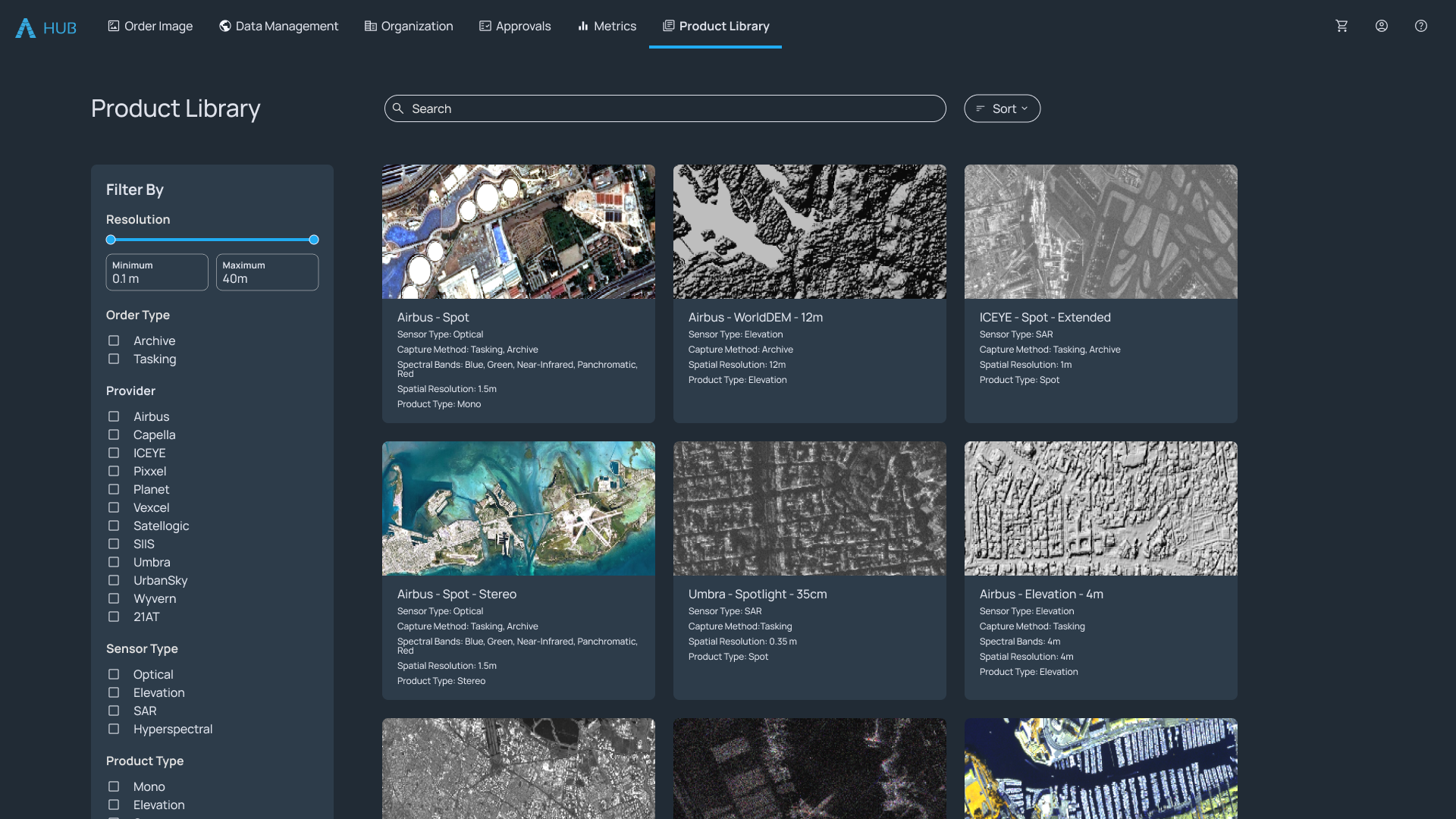 View Available Data Products