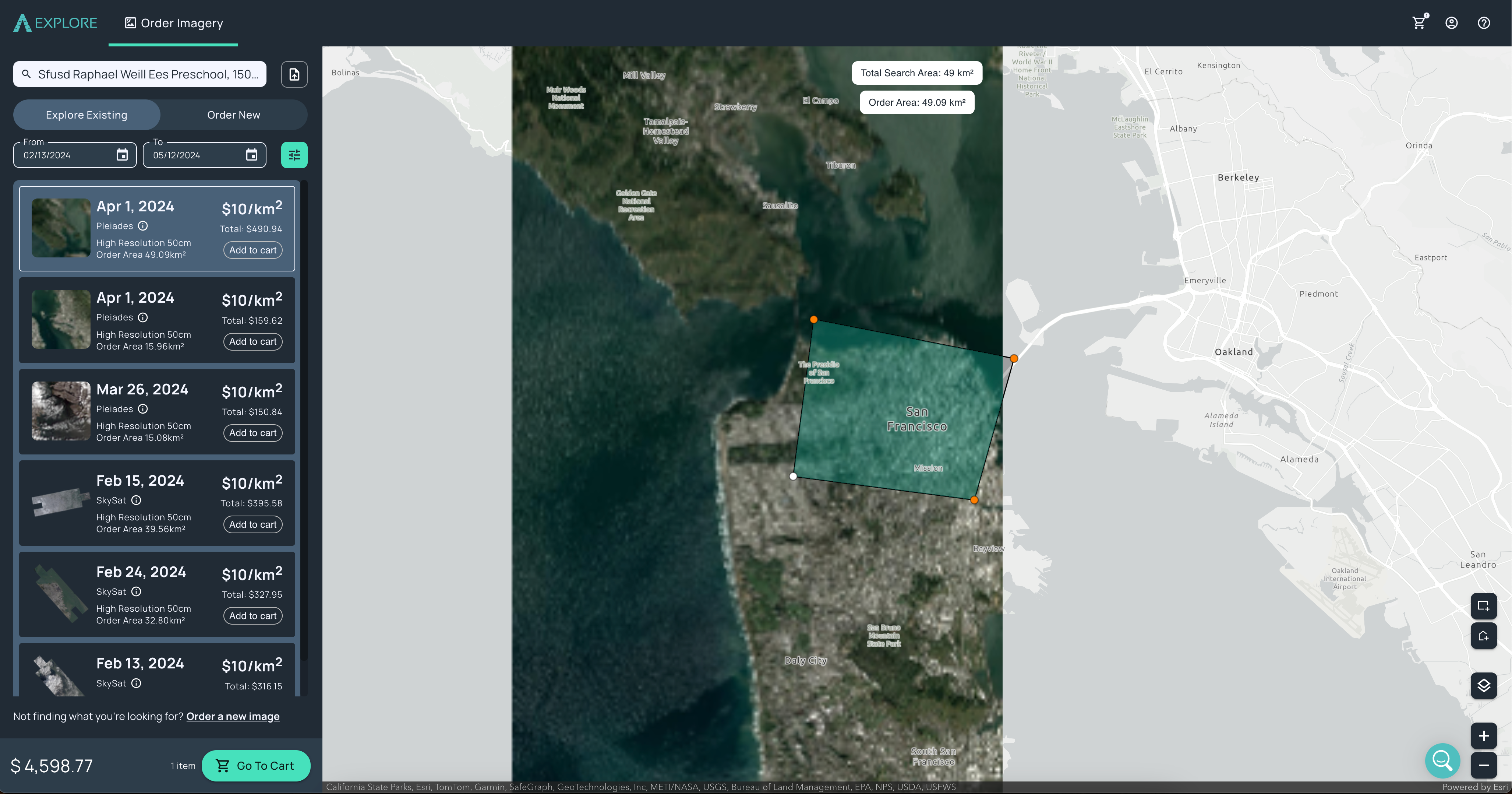 Preview images before purchasing