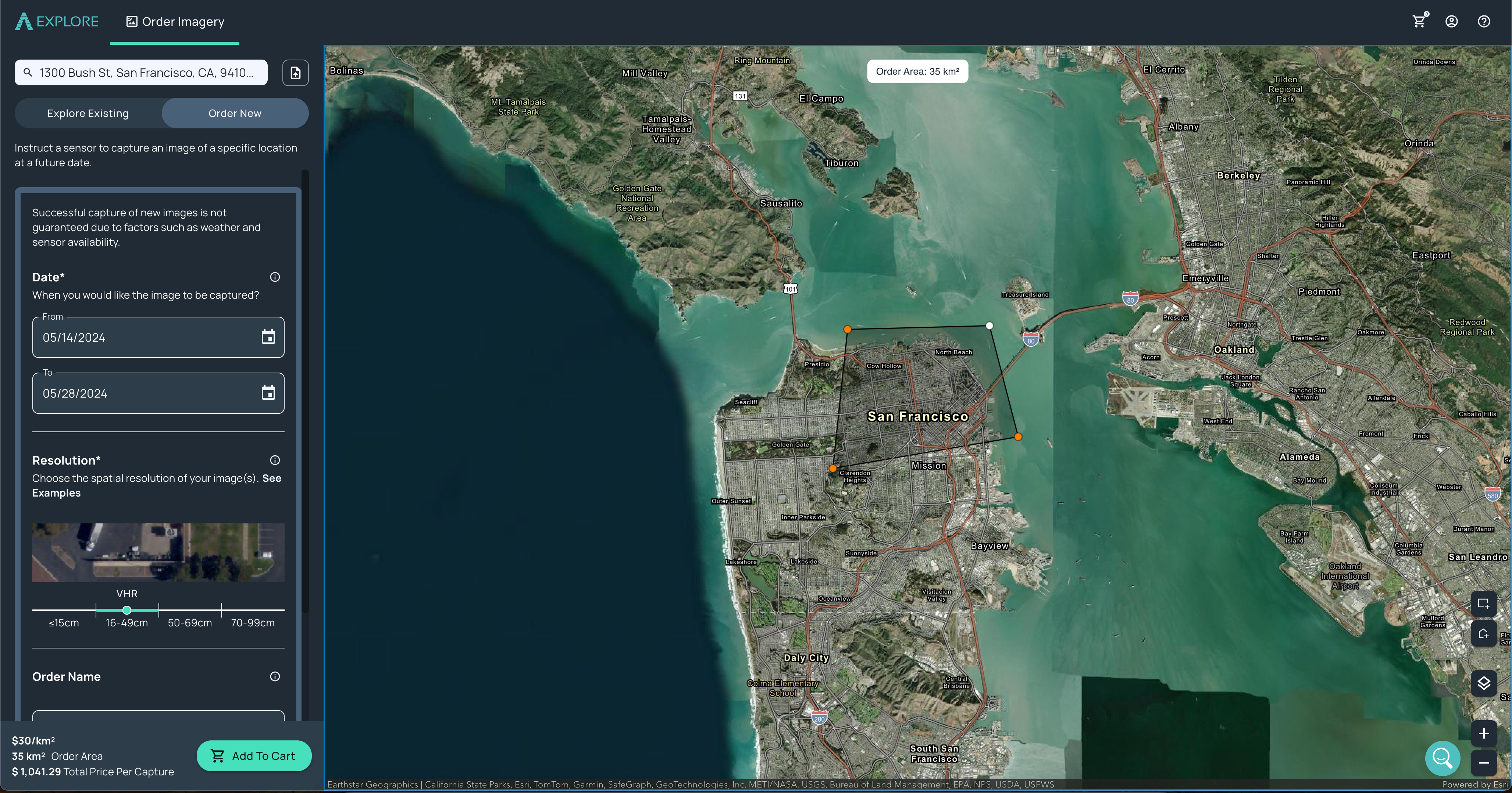 Easily task new imagery