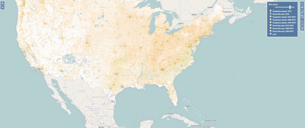 Mapping racial diversity with satellite data