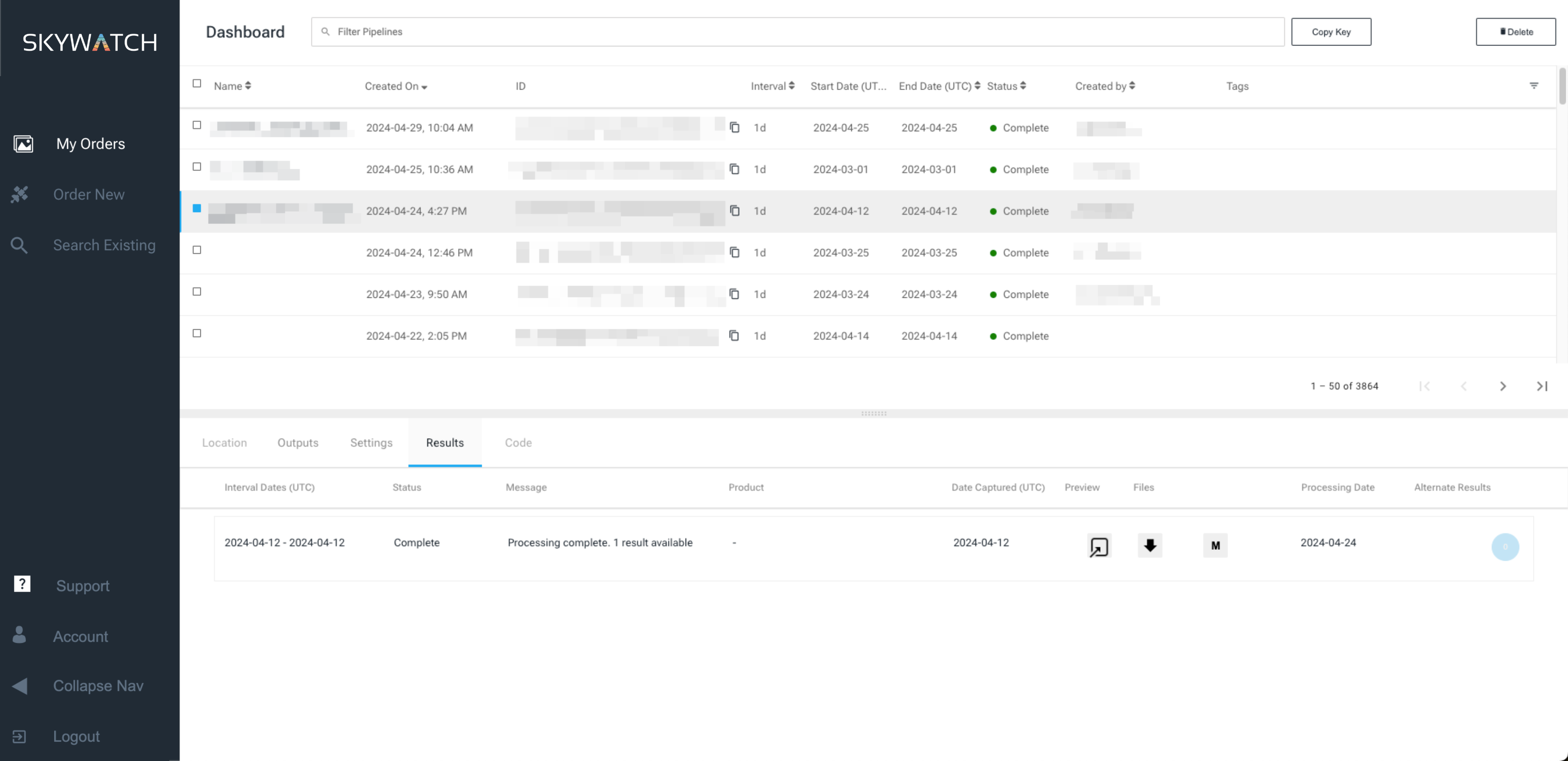 Programmatically access archive data or place tasking orders