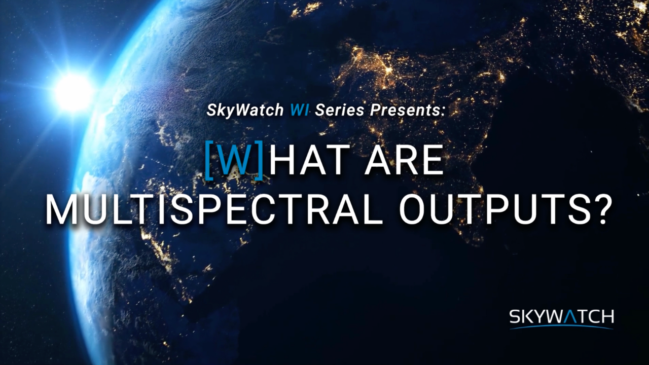 What are multispectral outputs?